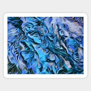 Flowing colors abstract design Sticker